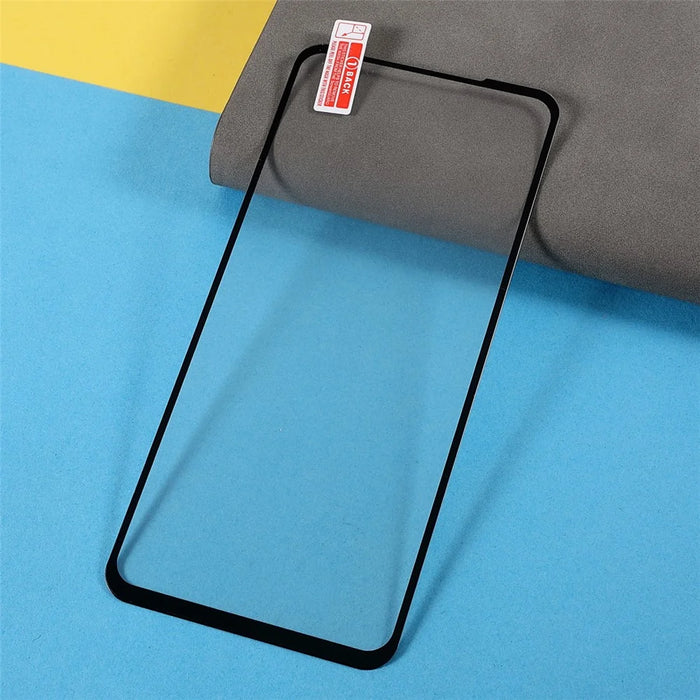 Clear Full Glue Adhesive Shatter Proof Full Coverage Silk Print Tempered Glass Protective Film for Motorola Edge 20 Lite - 6