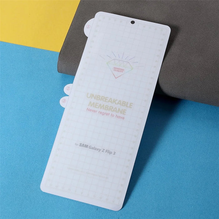RURIHAI Full Coverage TPU Screen Protector Front + Back Film for Samsung Galaxy Z Flip3 5G - 2