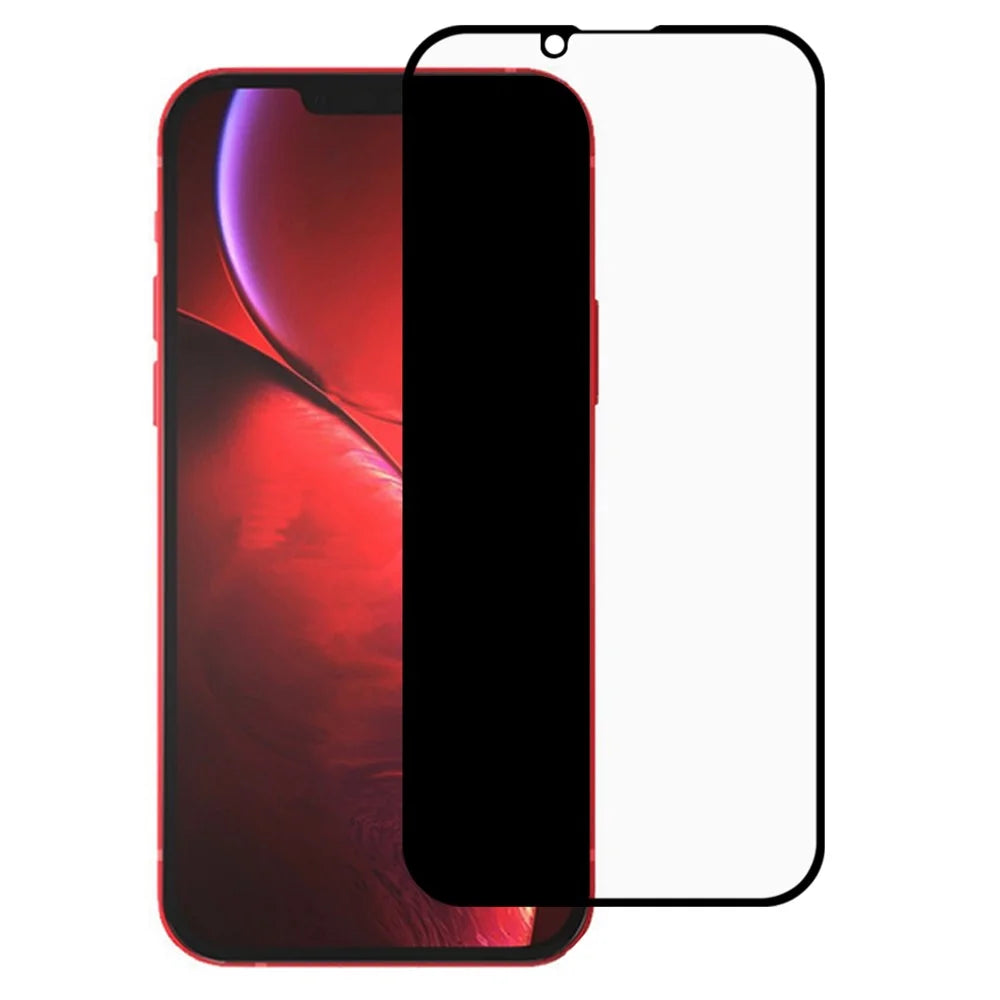 Silk Printing 180 Degree Anti-peep Full Coverage Tempered Glass Screen Protector for iPhone 13 Pro Max / 14 Plus - 1