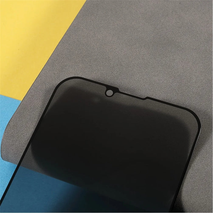 Premium  Full Coverage Full Glue Anti-Spy Privacy Silk Printing Tempered Glass Screen Protector for iPhone 13 Pro Max / 14 Plus - 5