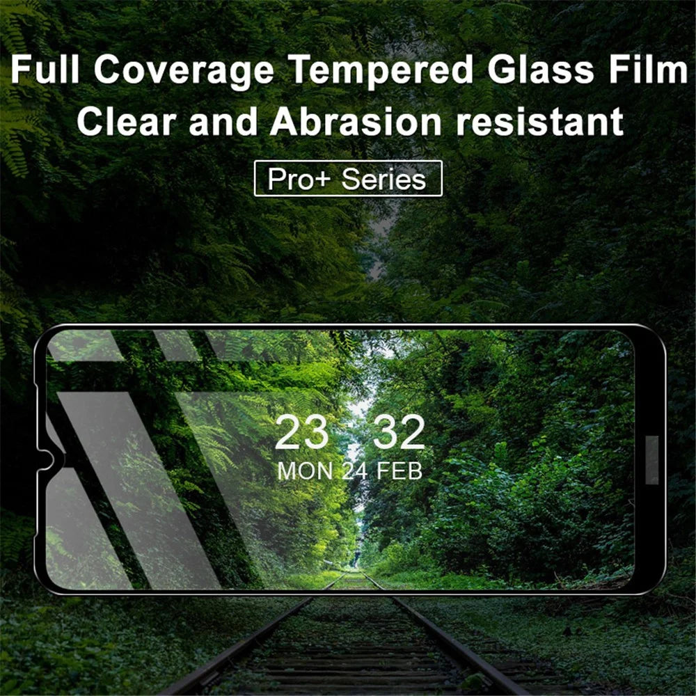 IMAK Pro+ Full HD Clear 9H Anti-Scratch Full Coverage Full Glue Tempered Glass Film for Nokia C30 - 2