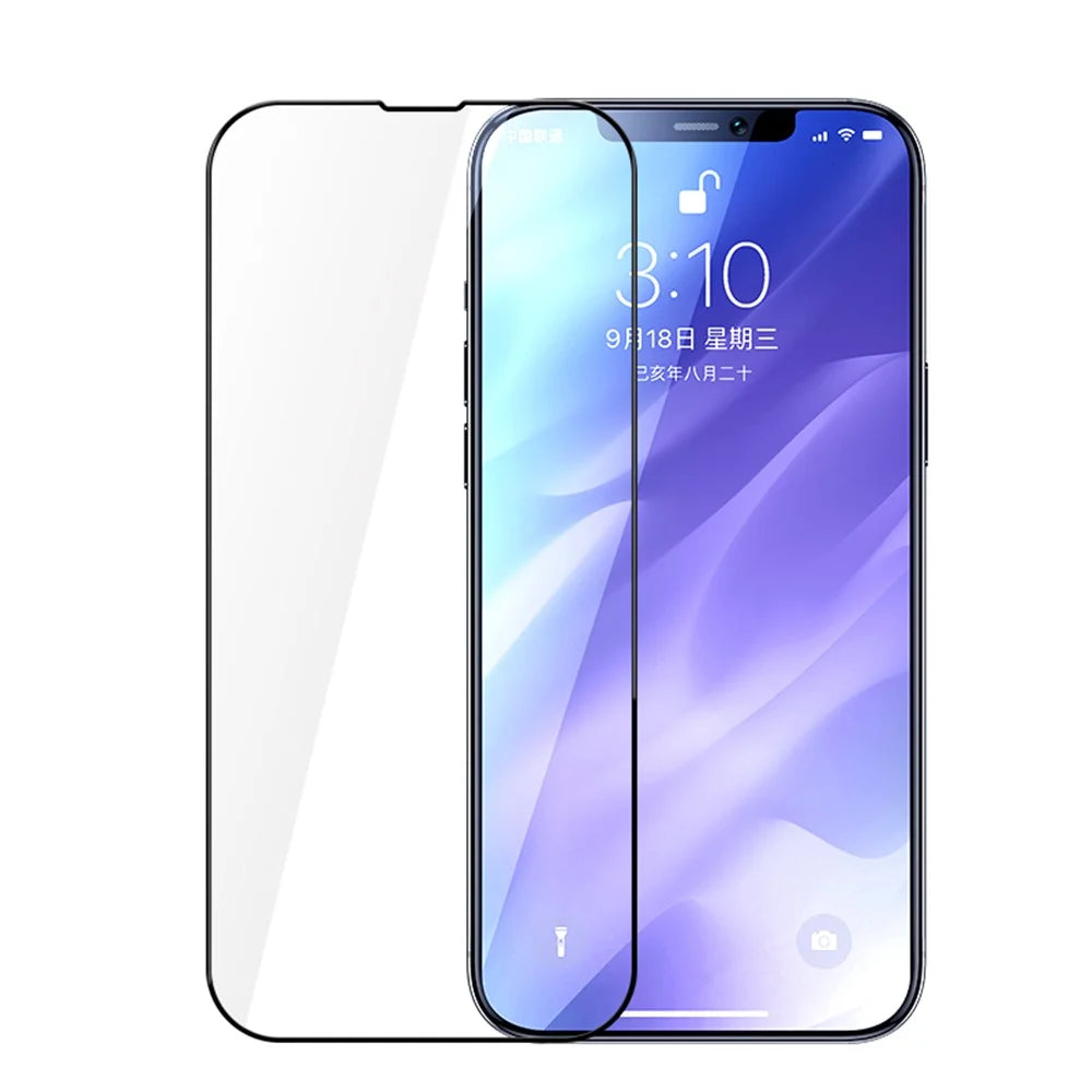 JOYROOM HD Full Coverage Full Glue 9H Hardness Tempered Glass Protective Film for iPhone 13 / 13 Pro / 14 - 1