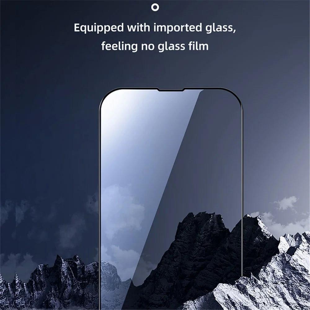 JOYROOM HD Full Coverage Full Glue 9H Hardness Tempered Glass Protective Film for iPhone 13 / 13 Pro / 14 - 5