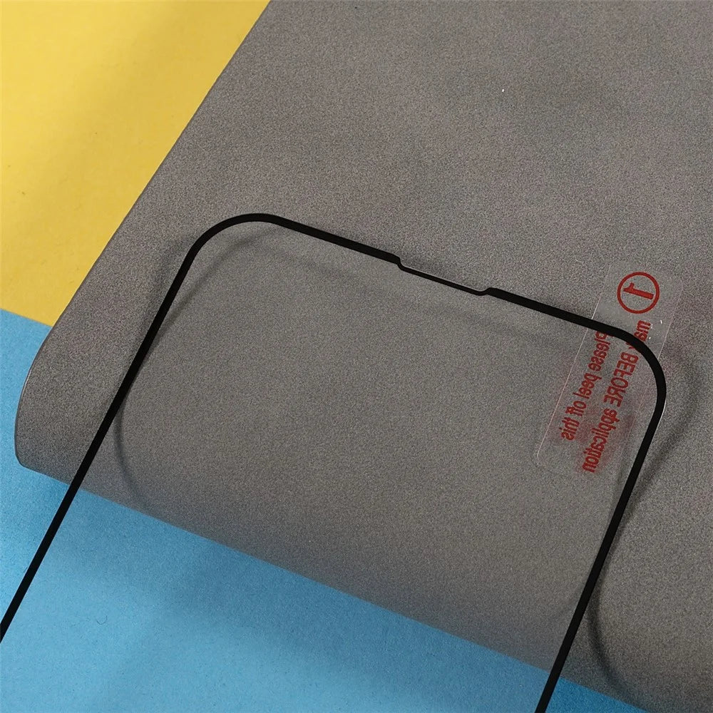 High Aluminum-silicone Glass Full Glue Full-screen Silk Printing Tempered Screen Glass for iPhone 13 Pro 6.1 inch - 4