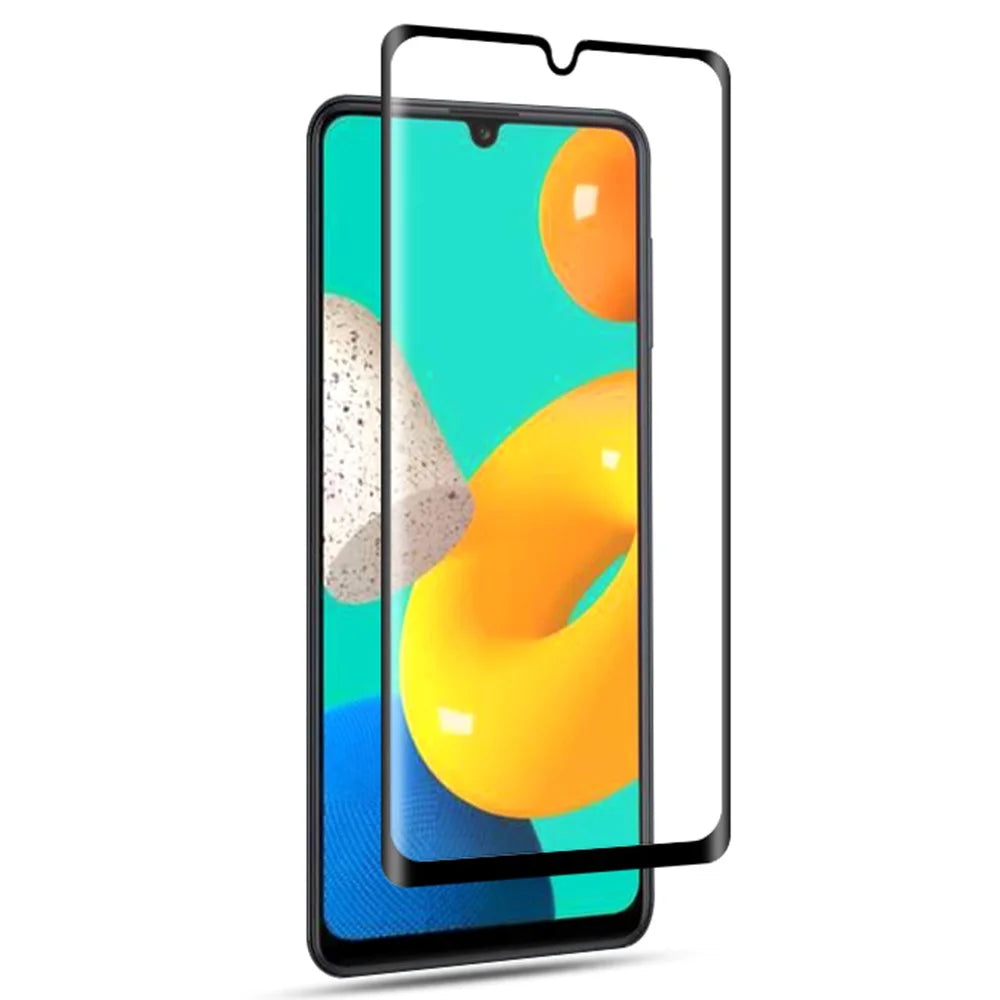 MOCOLO 9H Anti-Scratch HD Clear Full Coverage Full Glue Silk Printing Tempered Glass Screen Protector for Samsung Galaxy M32 (Global Version) - Black - 2