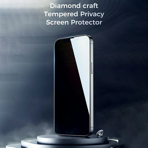 JOYROOM Anti-peep Silk Print Full Glue Tempered Glass Screen Protector for iPhone 13 Pro Max / 14 Plus - 2