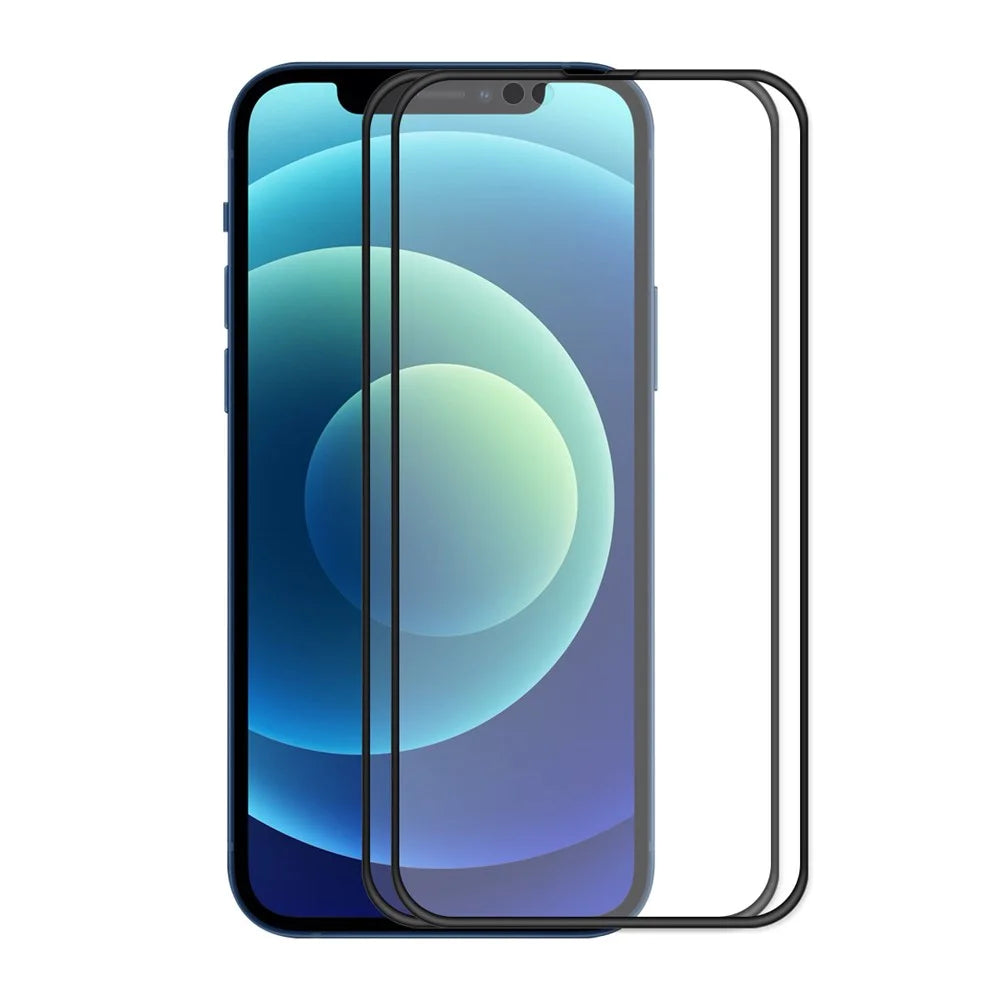 2Pcs / Set HAT PRINCE 9H Anti-Scratch Full Coverage Full Glue Clear Tempered Glass Screen Protector for iPhone 13 / 13 Pro / 14 - 1