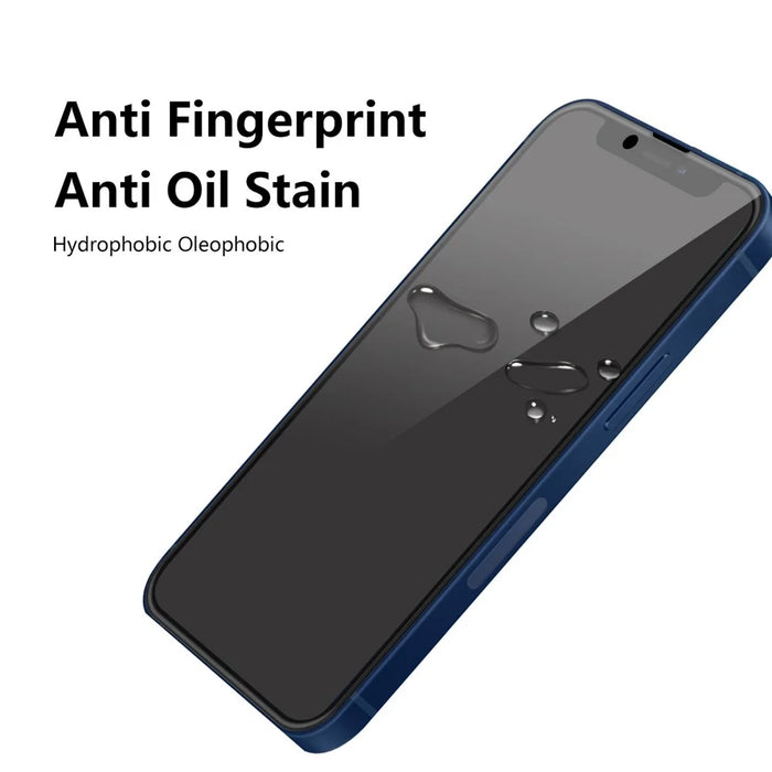 2Pcs / Set HAT PRINCE Full Coverage Full Glue 9H Hardness HD Anti-Spy Anti-Peep Tempered Glass Screen Protector for iPhone 13 / 13 Pro / 14 - 6