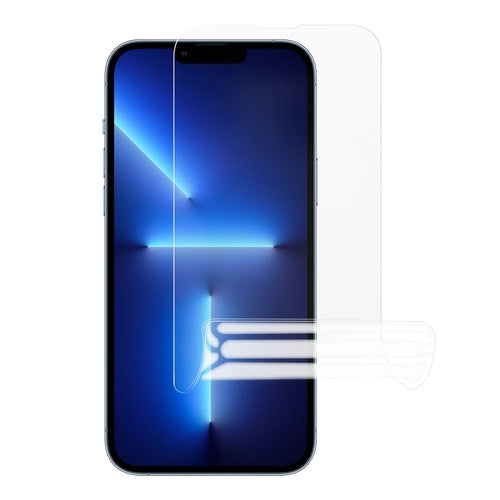 For iPhone 13 / 13 Pro / 14 Full Coverage Hydrogel Screen Protector Transparent Soft TPU Film - 1