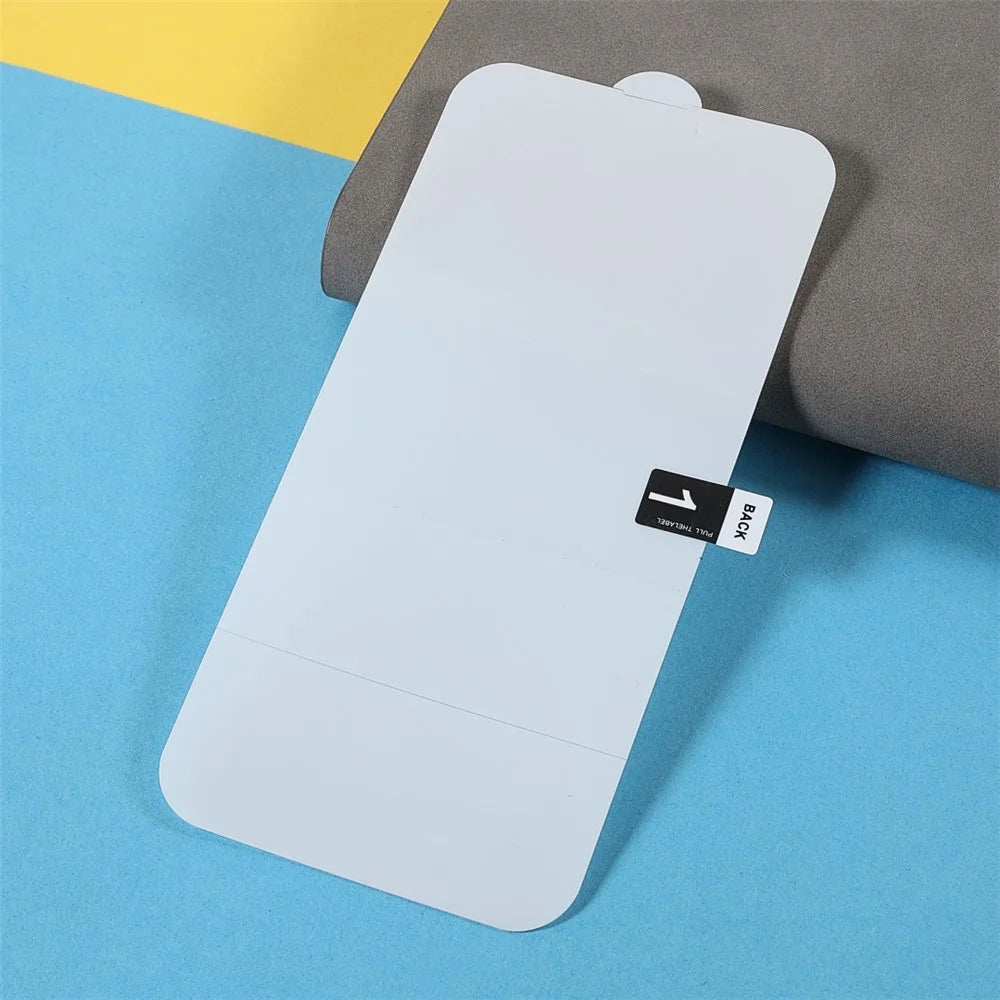 For iPhone 13 / 13 Pro / 14 Full Coverage Hydrogel Screen Protector Transparent Soft TPU Film - 4