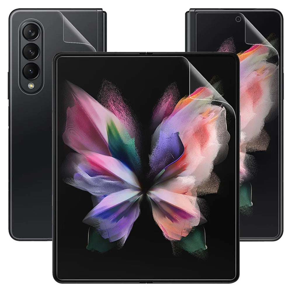 IMAK Hydrogel Film III Phone Screen + Inside Screen + Back TPU Protective Film for Samsung Galaxy Z Fold3 5G - 1