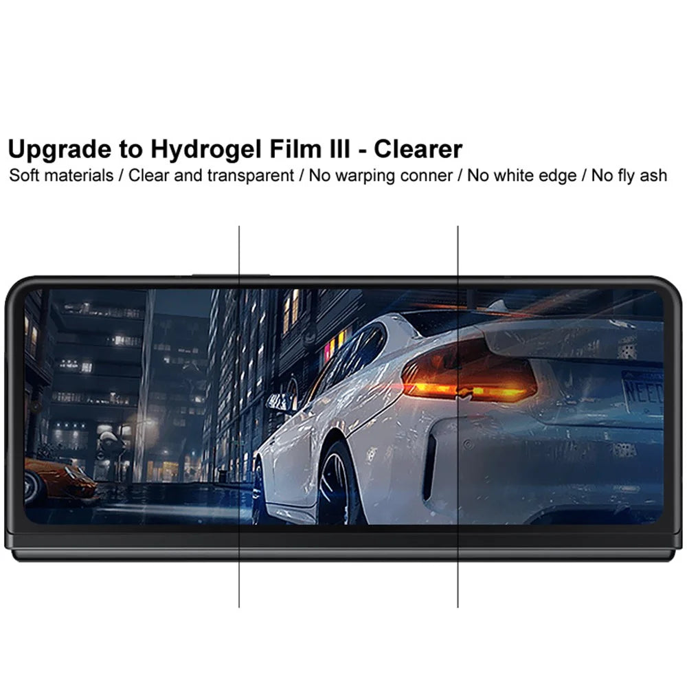 IMAK Hydrogel Film III Phone Screen + Inside Screen + Back TPU Protective Film for Samsung Galaxy Z Fold3 5G - 4