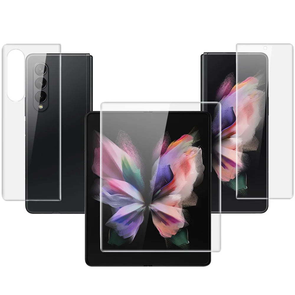 IMAK Hydrogel Film III Phone Screen + Inside Screen + Back TPU Protective Film for Samsung Galaxy Z Fold3 5G - 5