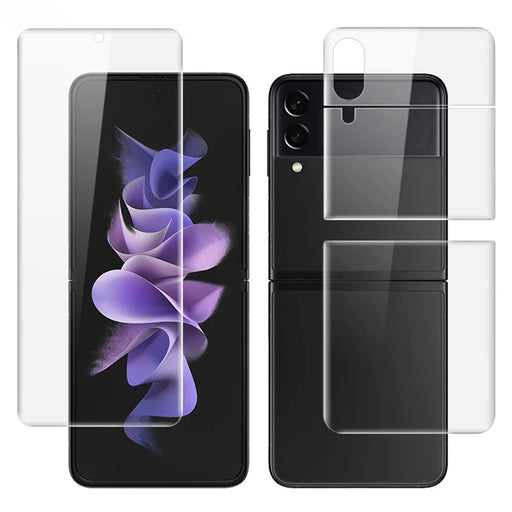 IMAK Hydrogel Protective Film III Full Coverage Soft TPU Screen Film + Back Protector Film for Samsung Galaxy Z Flip3 5G / Z Flip4 5G - 1