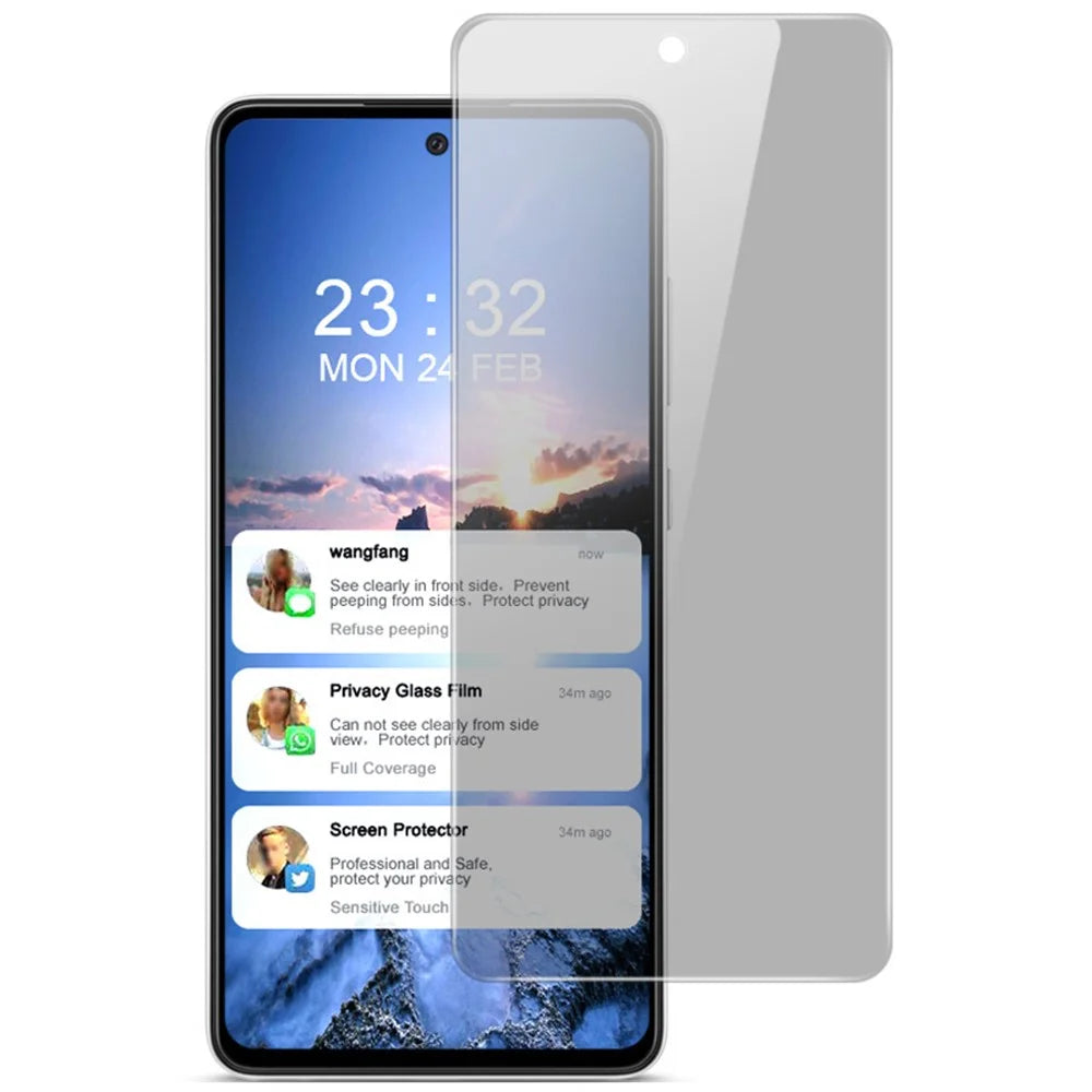 IMAK Anti-Peep Privacy Protection Tempered Glass Screen Protector for Samsung Galaxy A52s 5G / A52 4G / 5G - 1
