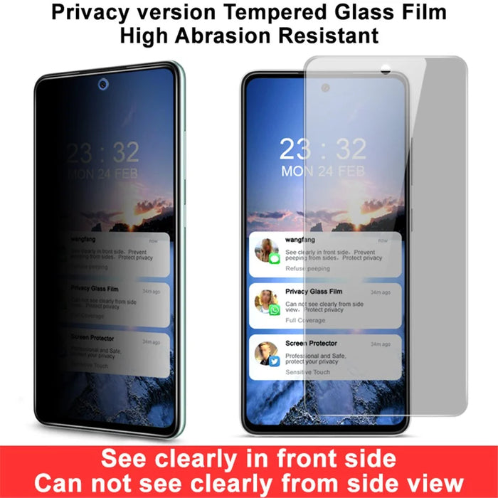 IMAK Anti-Peep Privacy Protection Tempered Glass Screen Protector for Samsung Galaxy A52s 5G / A52 4G / 5G - 3