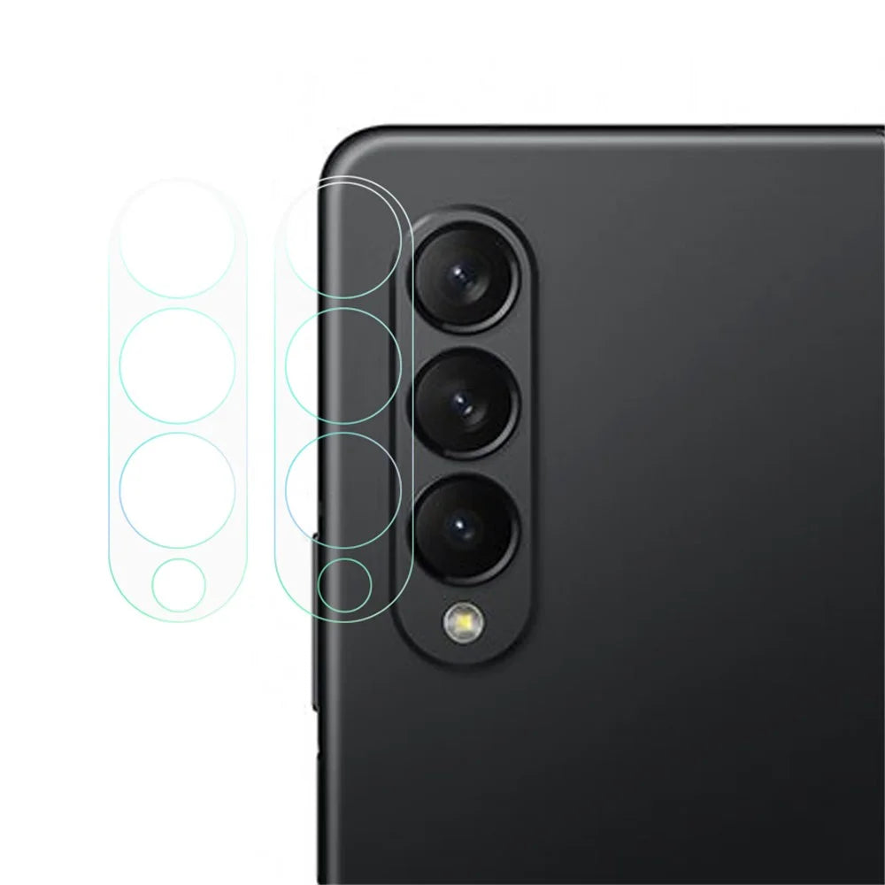 2Pcs/Set 3D Ultra Clear Tempered Glass Camera Lens Film for Samsung Galaxy Z Fold3 5G - 1