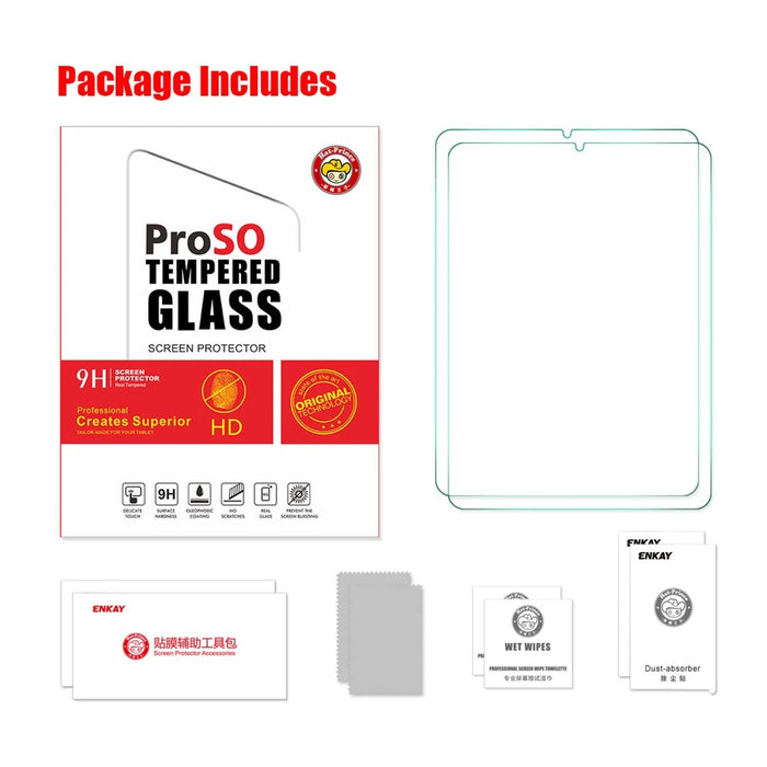 2Pcs / Pack HAT PRINCE 0.33mm Full Coverage Full Glue 2.5D 9H High Definition Tempered Glass Screen Protector for iPad mini (2024) / mini (2021) - 7