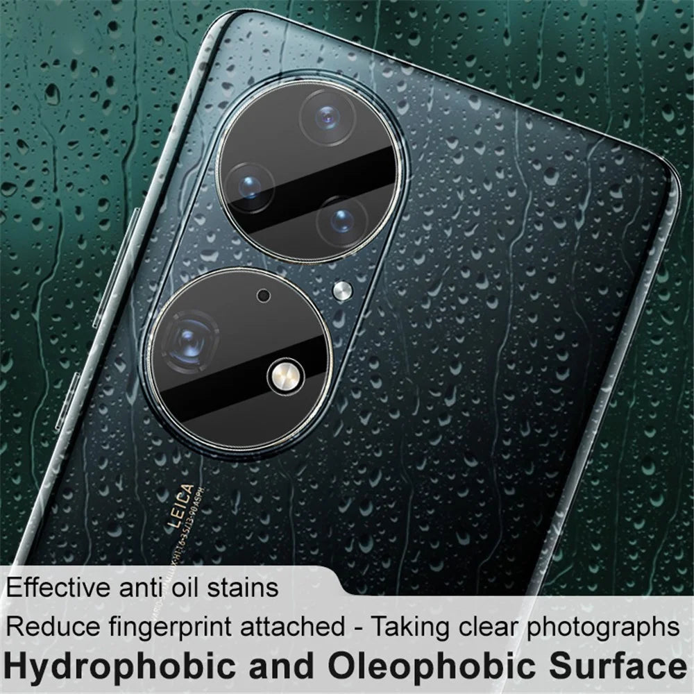 IMAK 1 Set Ultra Clear Round Ring Tempered Glass Rear Camera Lens Protector Film for Huawei P50 Pro - 5