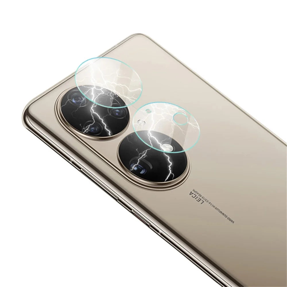 IMAK 1 Set Ultra Clear Round Ring Tempered Glass Rear Camera Lens Protector Film for Huawei P50 Pro - 6