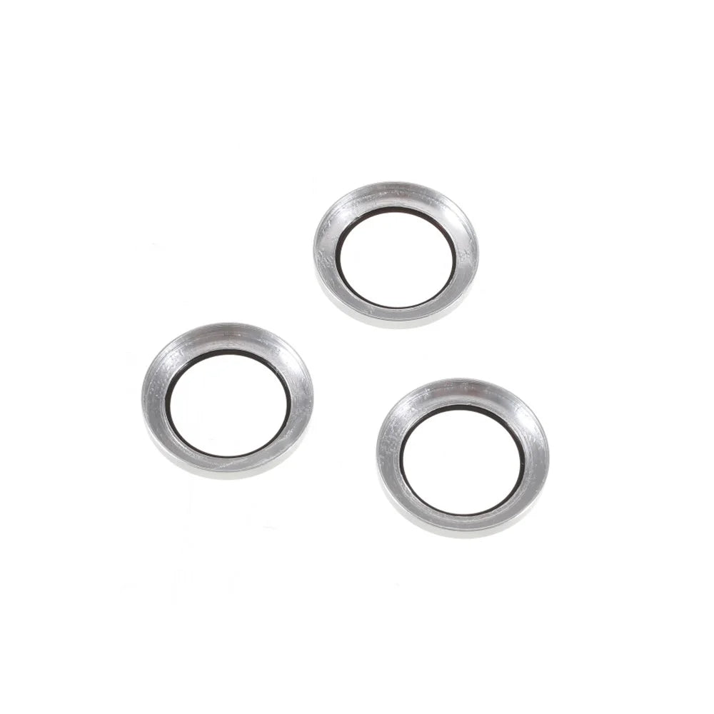 3pcs/Set Ultra Clear Monochrome AGC Glass Camera Lens Film Guard for iPhone 13 Pro 6.1 inch/13 Pro Max 6.7 inch - Silver - 3