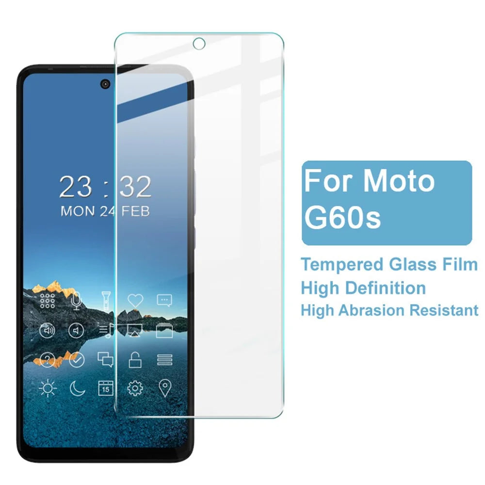 IMAK H Series Anti-explosion 9H Hardness Tempered Glass Screen Protector for Motorola Moto G60S - 2