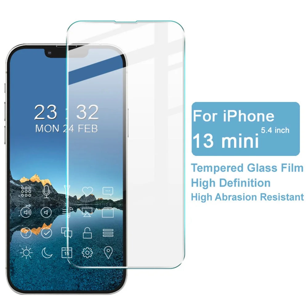 IMAK H Series Shatter-proof Ultra Clear Tempered Glass Screen Protector for iPhone 13 mini 5.4 inch - 2
