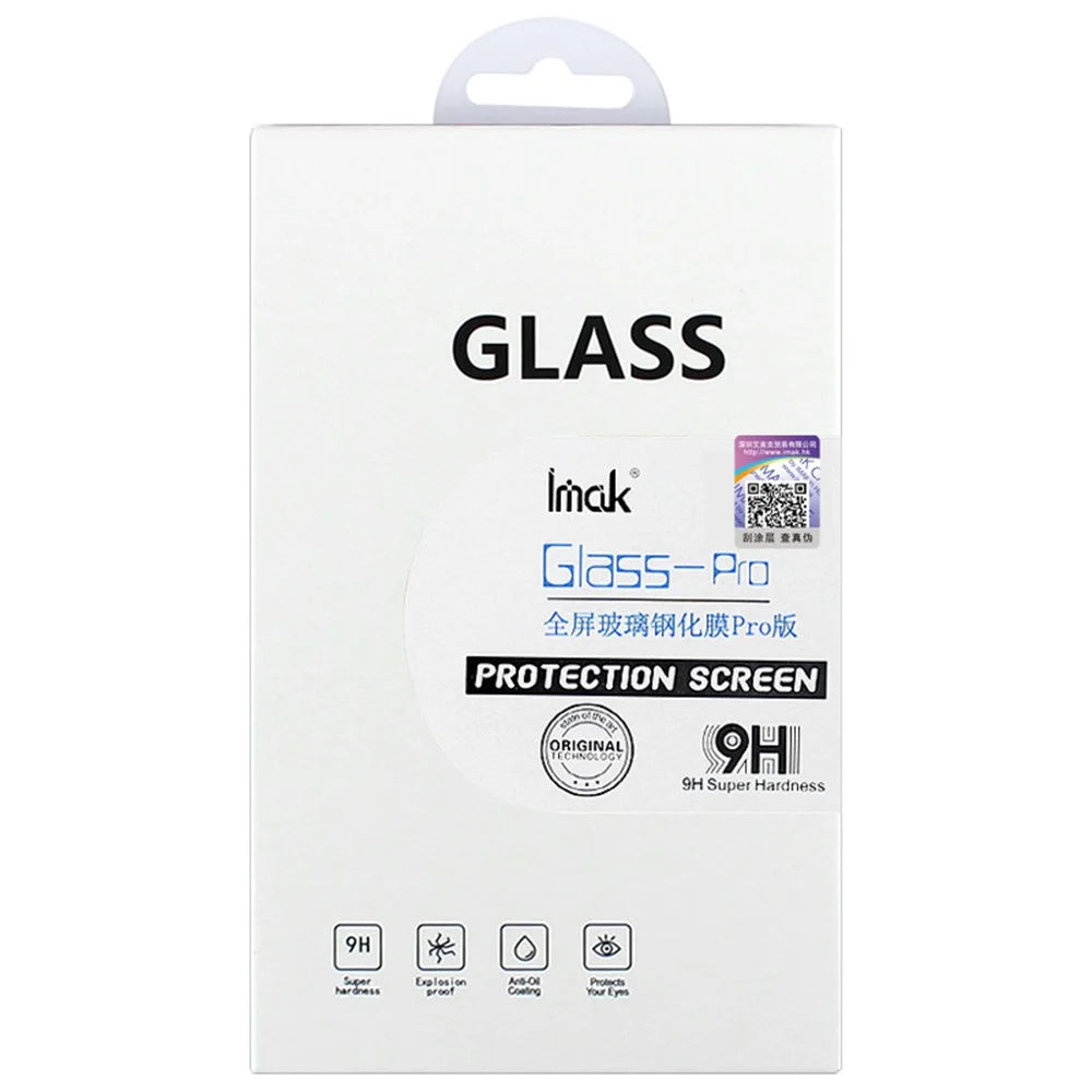 IMAK Pro+ Full Coverage Full Glue 9H Hardness Anti-Scratch Tempered Glass Screen Protector Film for Motorola Moto G60S - 6