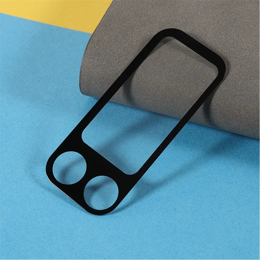 Silk Printing Anti-scratch Tempered Glass Camera Lens Guard Films Protector for Samsung Galaxy Z Flip3 5G - Black - 4