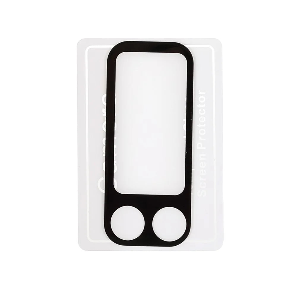 Silk Printing Anti-scratch Tempered Glass Camera Lens Guard Films Protector for Samsung Galaxy Z Flip3 5G - Black - 6