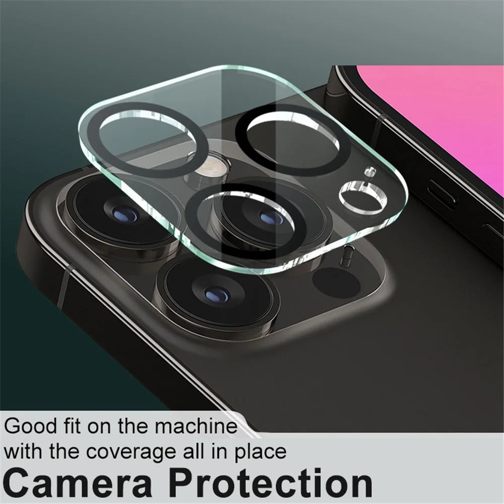 IMAK Tempered Glass Camera Lens Protective Film + Acrylic Lens Cap for iPhone 13 Pro / 13 Pro Max - 5