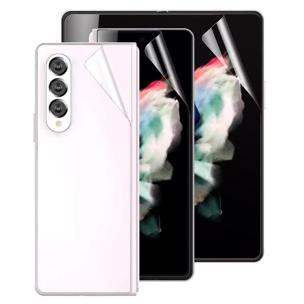 For Samsung Galaxy Z Fold3 5G Hydrogel Screen Protector HD Ultra Clear Full Coverage Soft TPU + PET Anti-Scratch Film - 2