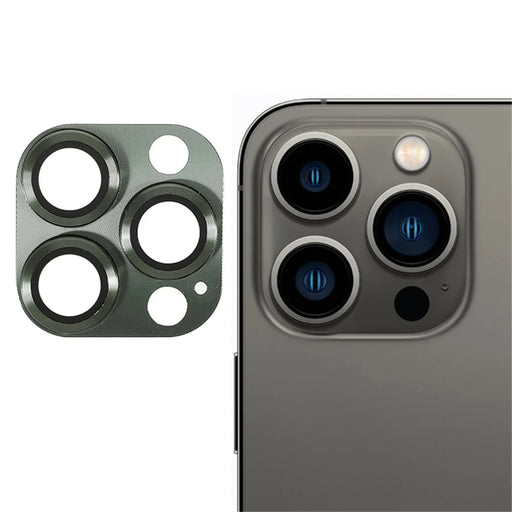 RURIHAI 3D Armor Full Glue HD Anti-Scratch Metal Back Camera Lens Tempered Glass Screen Protector for iPhone 13 Pro Max 6.7 inch - Green - 1