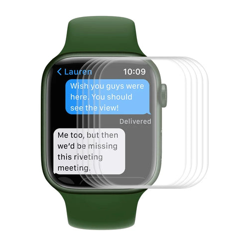 ENKAY HAT PRINCE for Apple Watch Series 9 / 8 / 7 41mm 2Pcs / Set 3D Curved Hot Bending Full Coverage HD Clear Ultra-Thin Screen Protector Soft PET Filmm - Transparent - 1