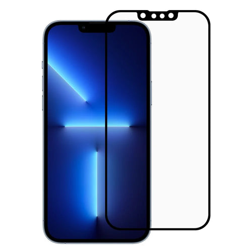 Anti-Blue-Ray Fingerprint-Free Matte Surface Full Glue Tempered Glass Screen Protector for iPhone 13 / 13 Pro / 14 - 1