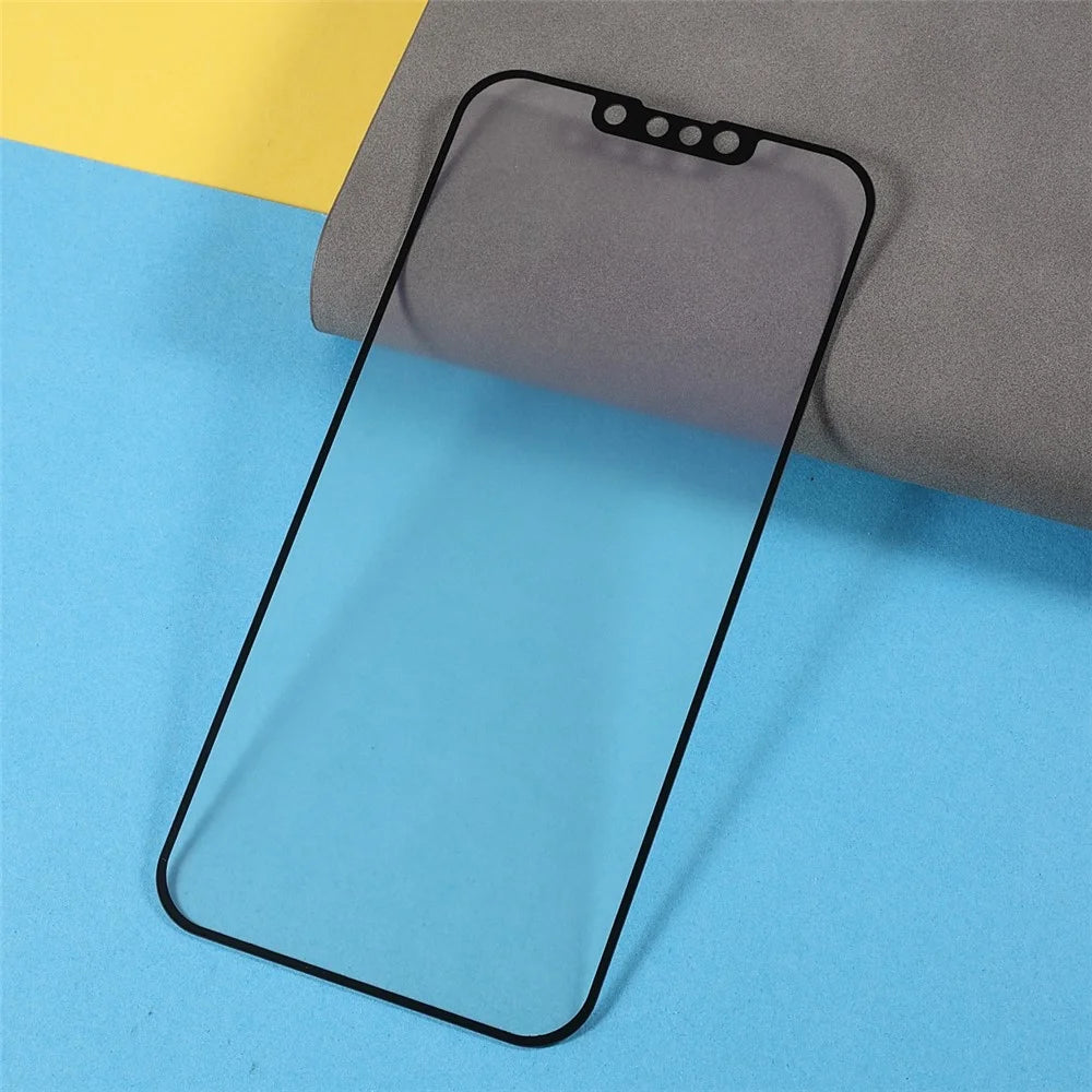 Anti-Blue-Ray Fingerprint-Free Matte Surface Full Glue Tempered Glass Screen Protector for iPhone 13 / 13 Pro / 14 - 2