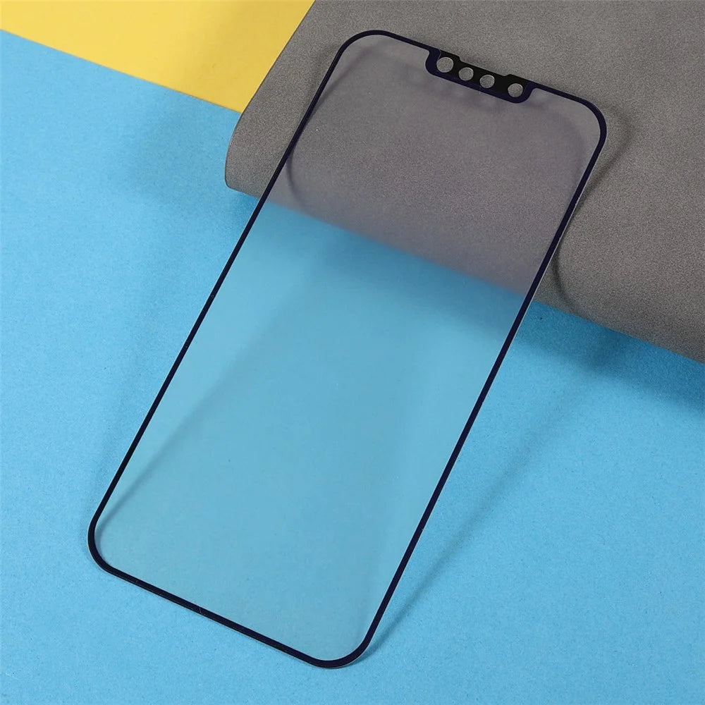 Anti-Blue-Ray Fingerprint-Free Matte Surface Full Glue Tempered Glass Screen Protector for iPhone 13 / 13 Pro / 14 - 5
