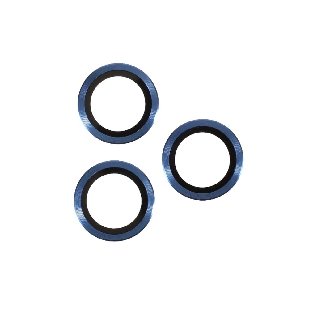RURIHAI Metal Frame Tempered Glass Camera Lens Cover Film for iPhone 13 Pro Max 6.7 inch / iPhone 13 Pro 6.1 inch - Blue - 2