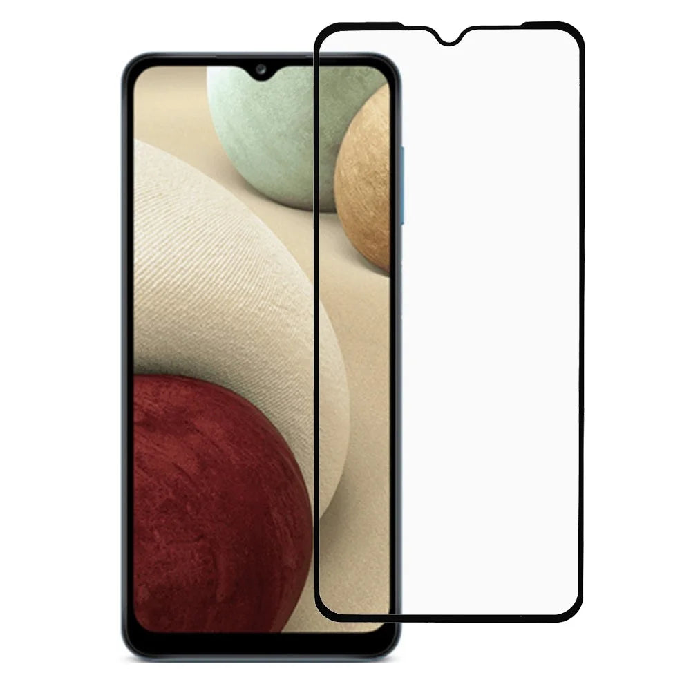 HD Full Screen Full Glue Sensitive Touch Silk Printing Tempered Glass Screen Protector for Samsung Galaxy A12 Nacho - 1