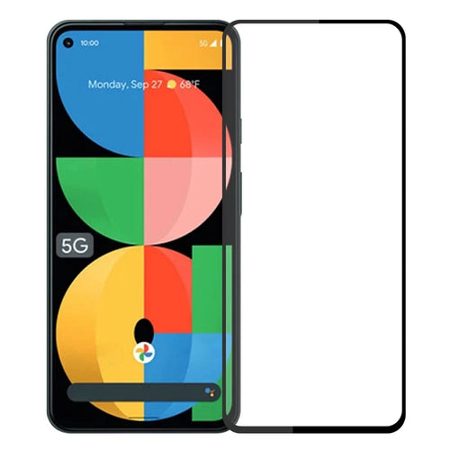 PINWUYO Full Coverage Full Glue HD Clear Anti-fingerprint Anti-explosion Tempered Glass Protector for Google Pixel 5a 5G - 1