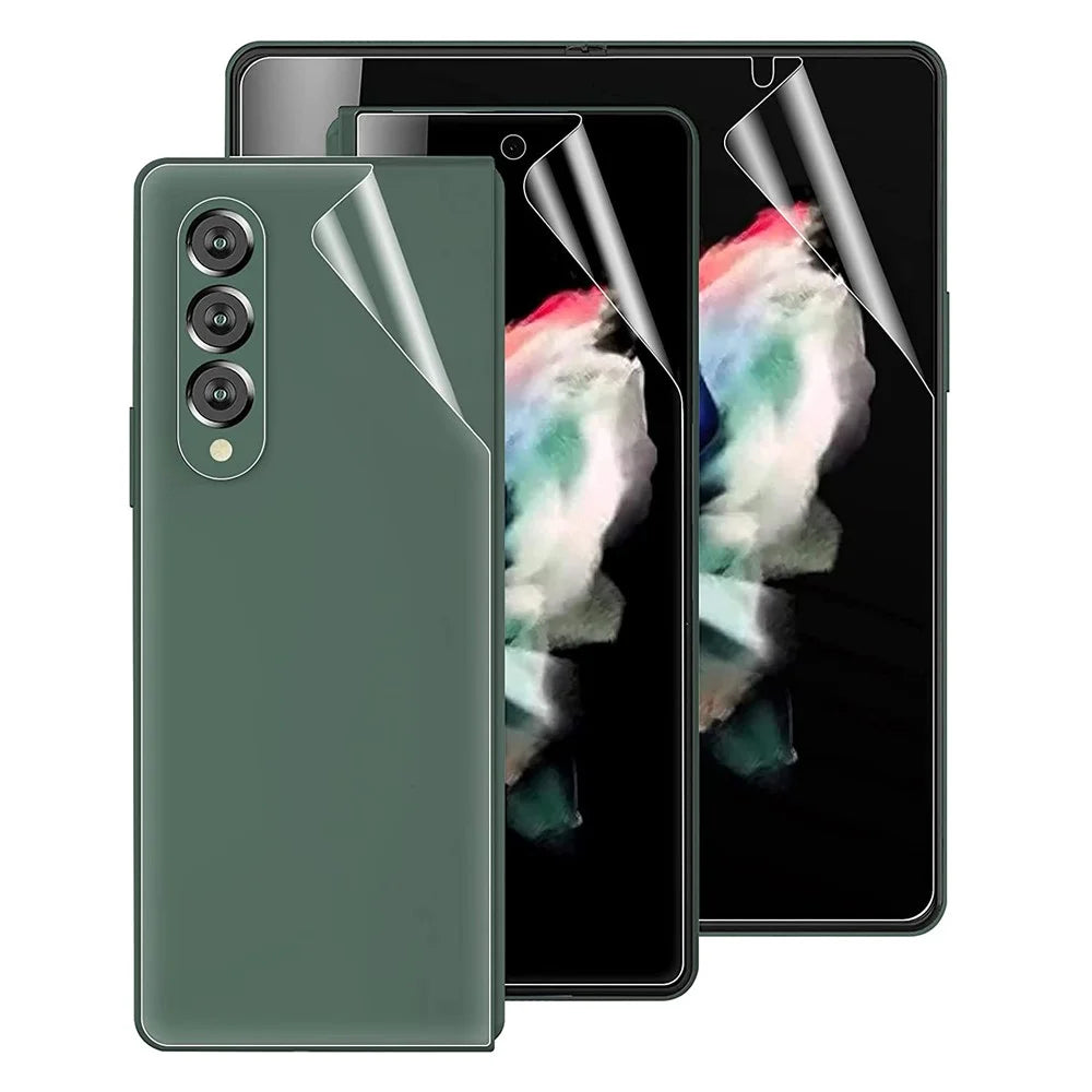 Flexible Folding Full Coverage Front and Back Soft TPU Protective Film Set for Samsung Galaxy Z Fold3 5G - 1