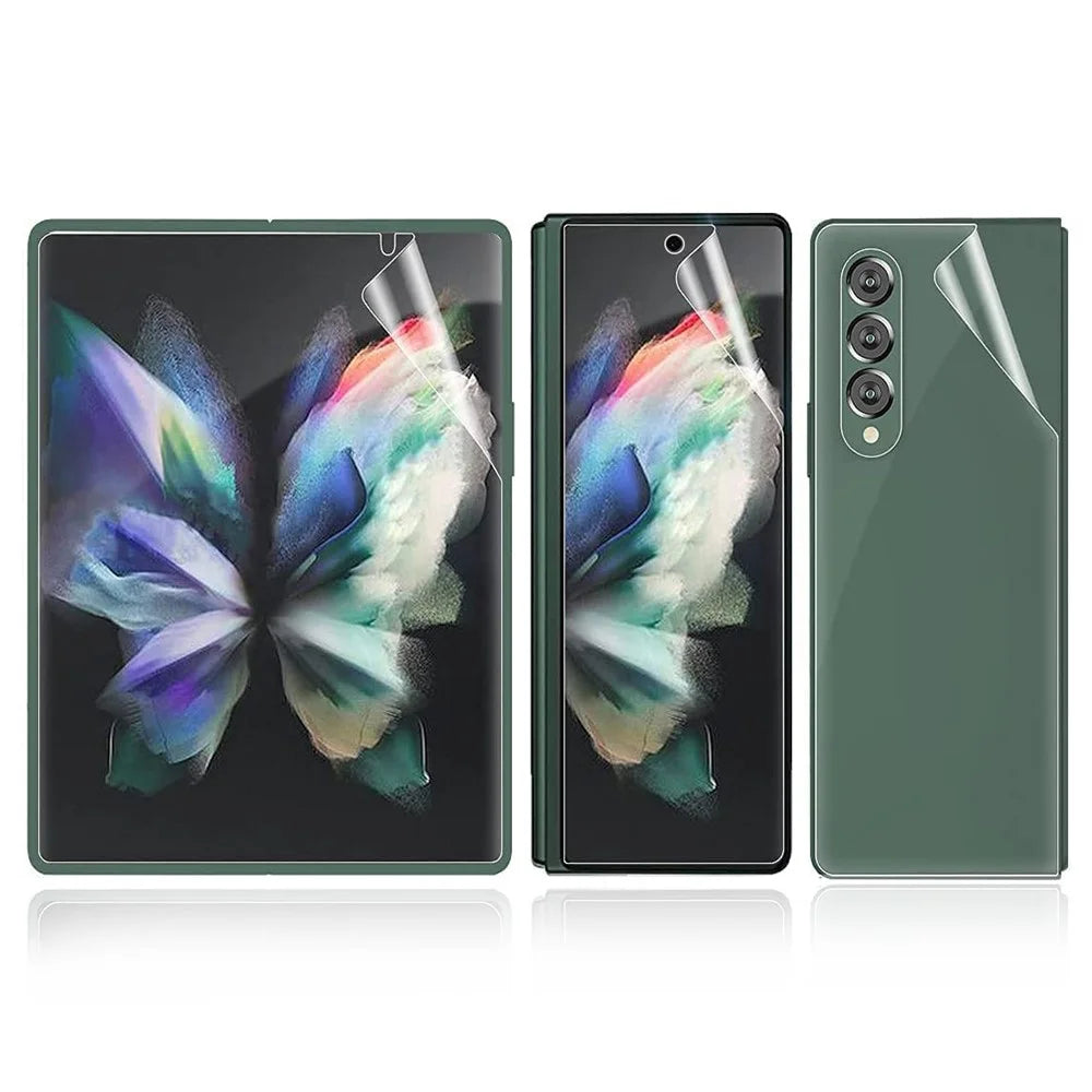 Flexible Folding Full Coverage Front and Back Soft TPU Protective Film Set for Samsung Galaxy Z Fold3 5G - 2