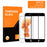 AMORUS 2Pcs / Set HD Full Glue Silk Printing Secondary Hardening Clear Tempered Glass Screen Protector for iPhone 8 Plus / 7 Plus / 6 Plus - Black - 2