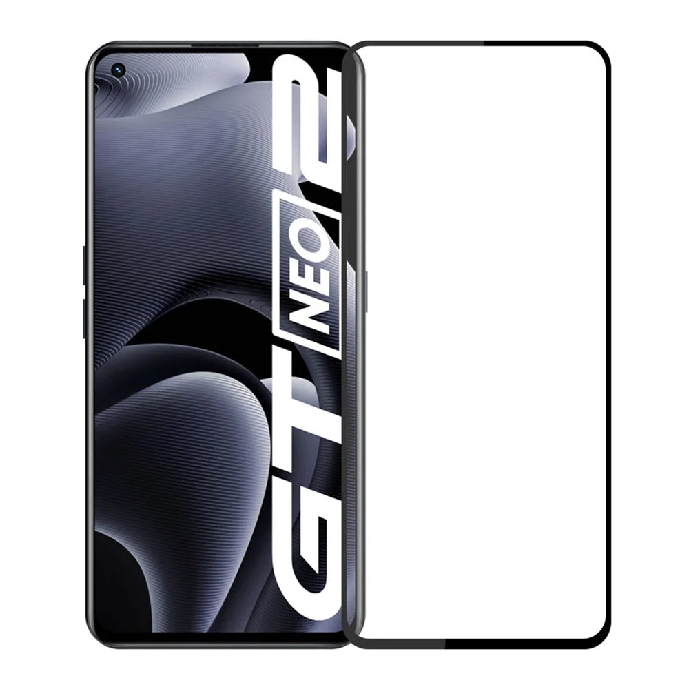 PINWUYO Anti-fingerprint Explosion-Proof Full Glue Full Screen Coverage Tempered Glass Phone Screen Protector Film for Realme GT Neo2 5G/GT Neo 3T 5G - 1