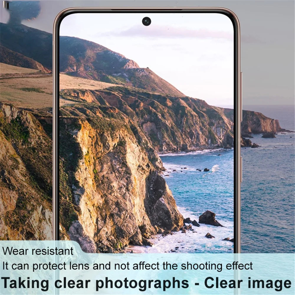 IMAK Full Glue Clear Precise Cutout Tempered Glass Camera Lens Protector (Black Version) for Samsung Galaxy S21 4G/5G - 7