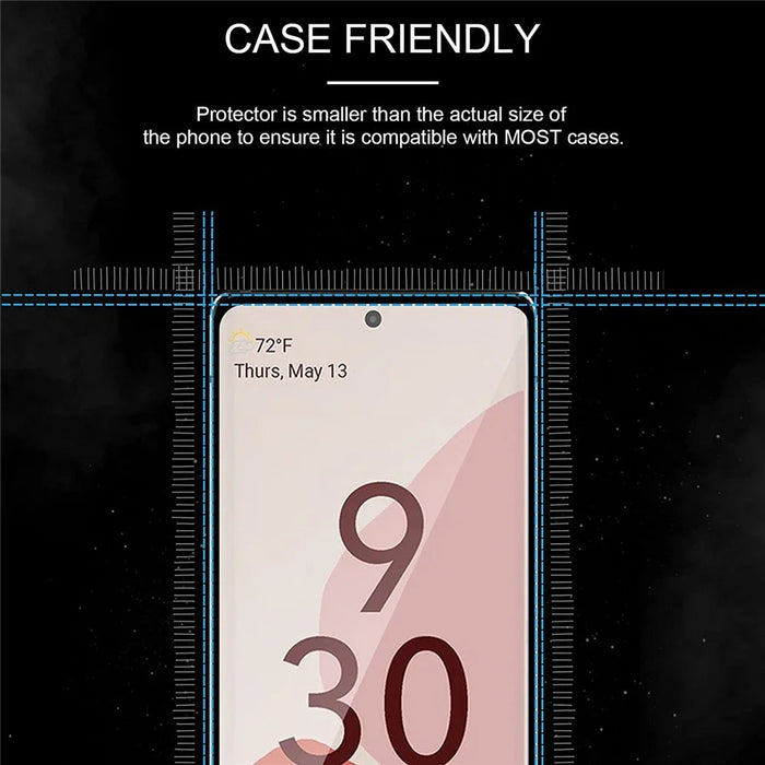 Full Cover Side Glue Premium 9D Silk Printing Tempered Glass Screen Protector for Google Pixel 6 Pro - 4