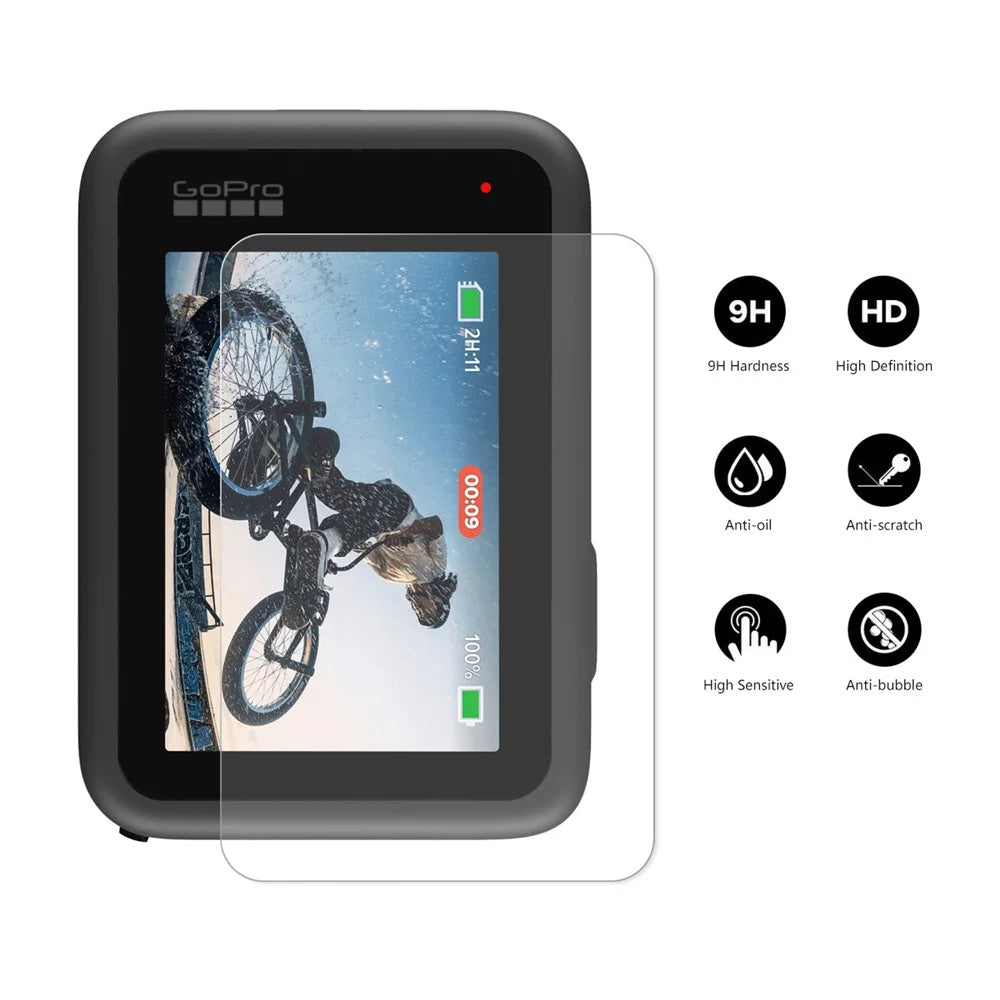 ENKAY HAT PRINCE HD Clear Tempered Glass Screen Protector + Tempered Glass Lens Protector + Tempered Glass Front LCD Display Film for GoPro Hero 10 - 2