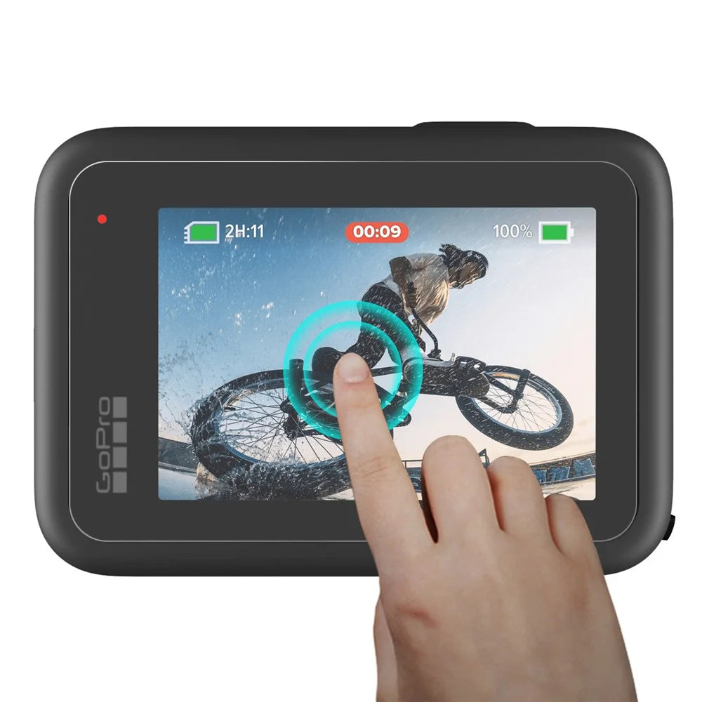 ENKAY HAT PRINCE HD Clear Tempered Glass Screen Protector + Tempered Glass Lens Protector + Tempered Glass Front LCD Display Film for GoPro Hero 10 - 3