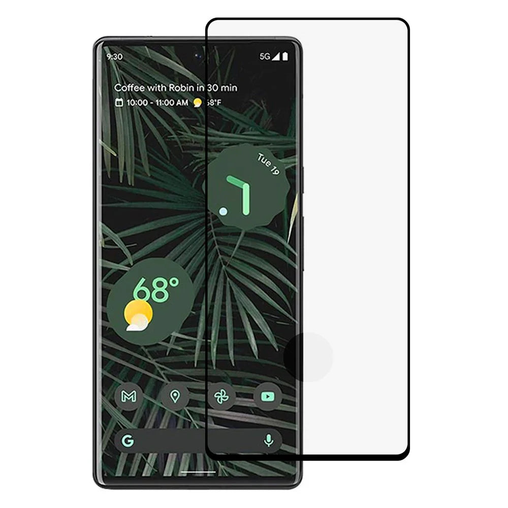 CALANS HD Clear Anti-Explosion 3D Curved (Side Glue) Edge to Edge Full Coverage Tempered Glass Screen Protector for Google Pixel 6 Pro - 1