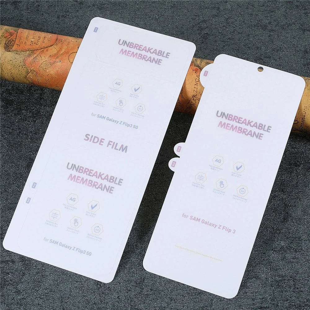 1 Set Matte Anti-fingerprint Complete Covering PET Screen Protector Film for Samsung Galaxy Z Flip3 5G - 3
